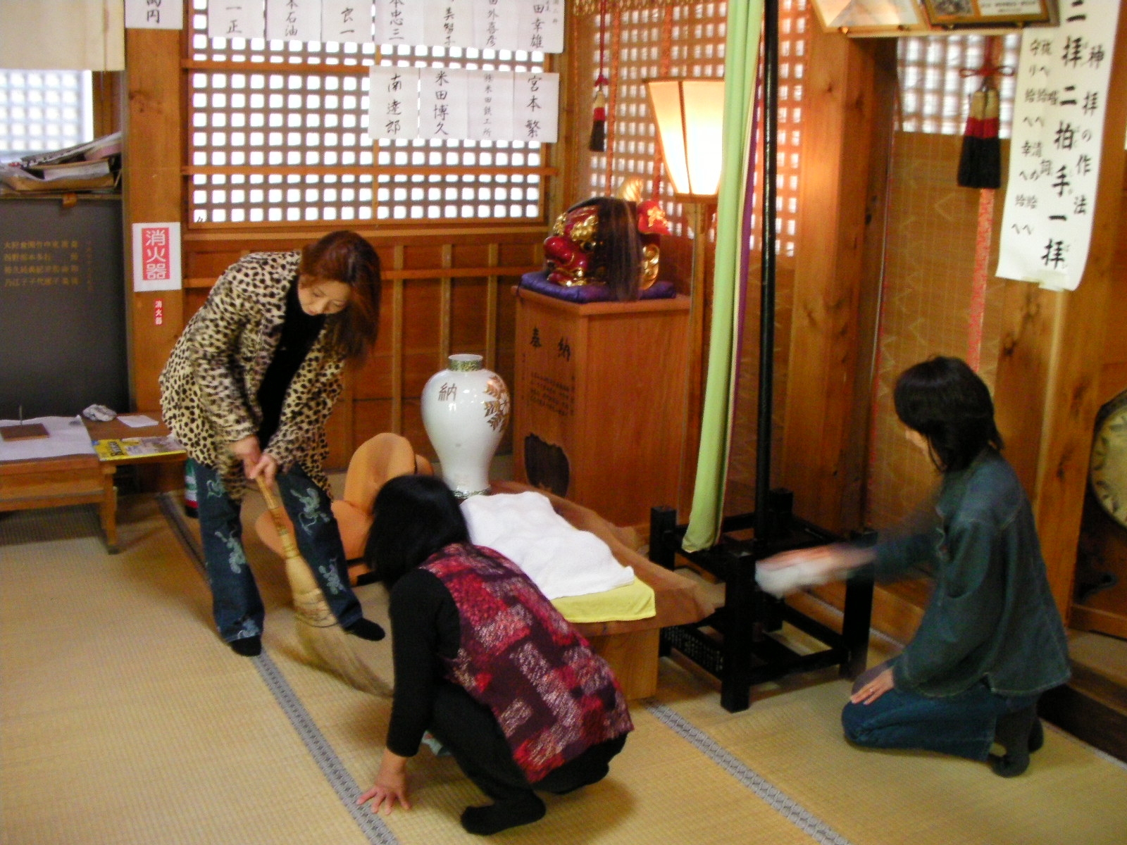 禊(掃除)中