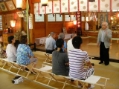 狭野神社拝殿でのご挨拶